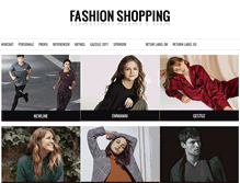 Tablet Screenshot of fashionshopping.dk